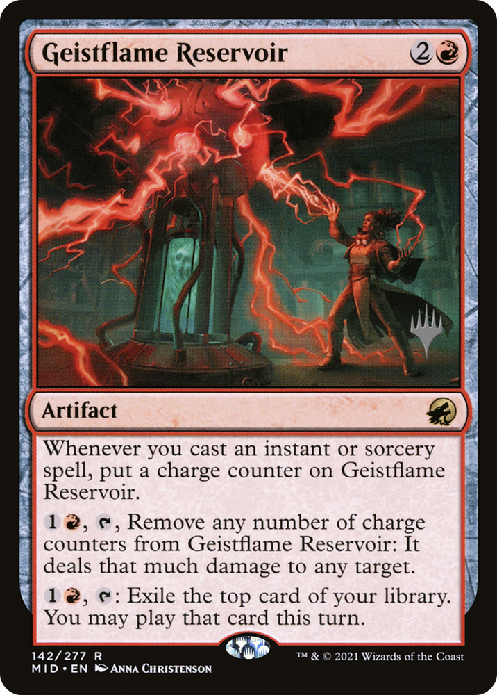 Geistflame Reservoir (PPMID-142P) - Innistrad: Midnight Hunt Promos