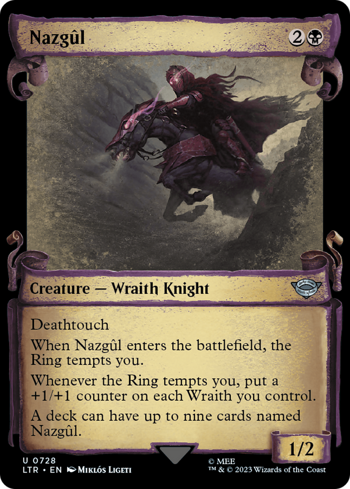 Nazgul (0728) (Showcase Scrolls) (LTR-728) - The Lord of the Rings: Tales of Middle-earth: (Showcase)