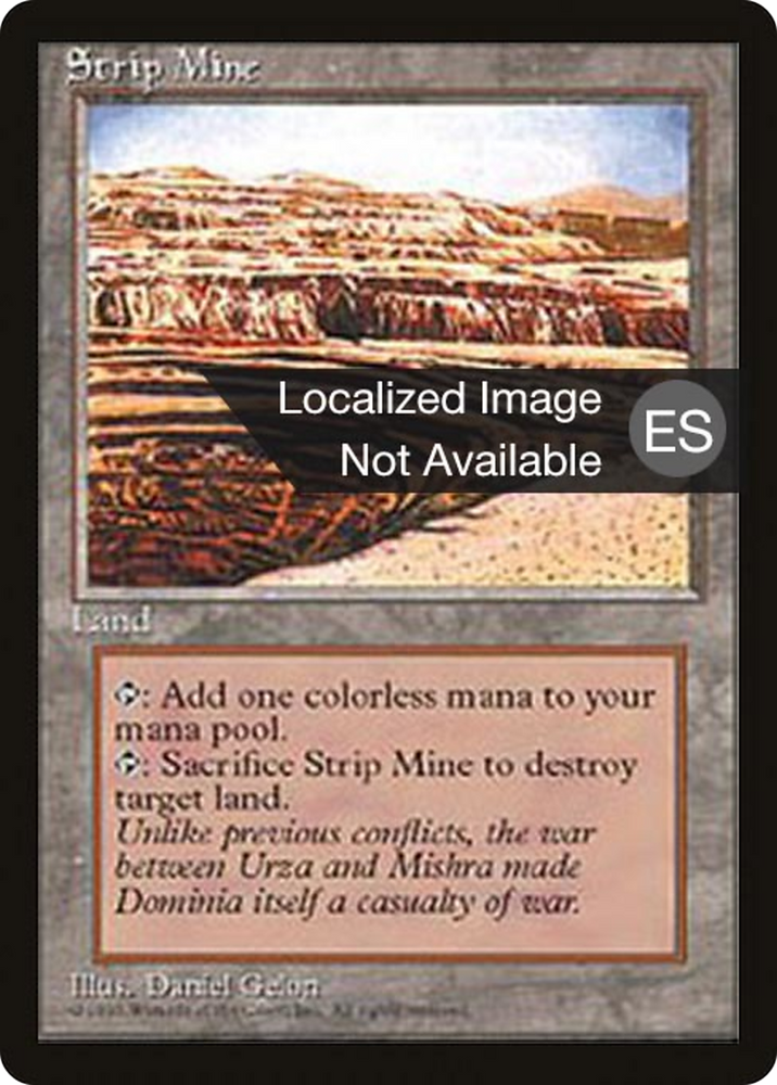 Strip Mine (4BB-363) - Fourth Edition Foreign Black Border