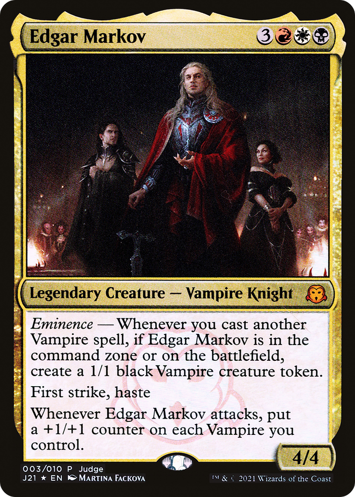 Edgar Markov (JDG-003) - Judge Gift Cards 2021 Foil