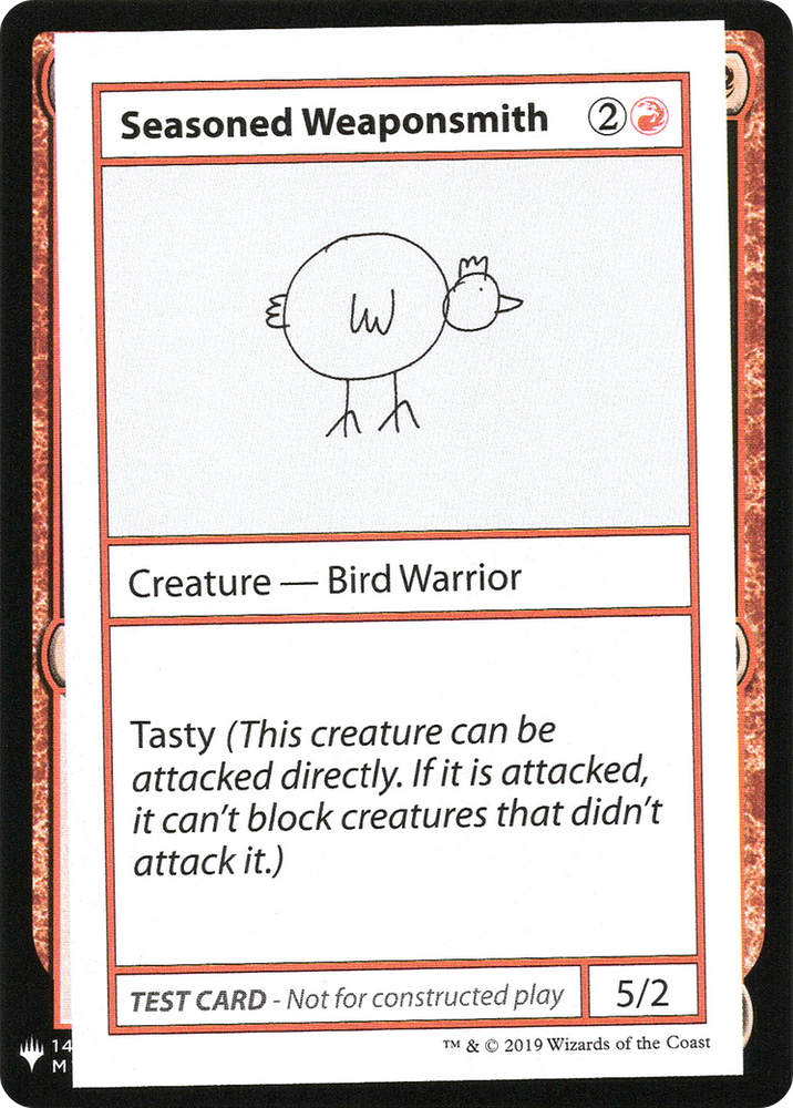 Seasoned Weaponsmith (CMB1-) - Mystery Booster Playtest Cards 2019