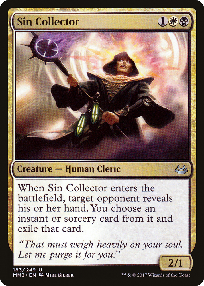Sin Collector (MM3-183) - Modern Masters 2017
