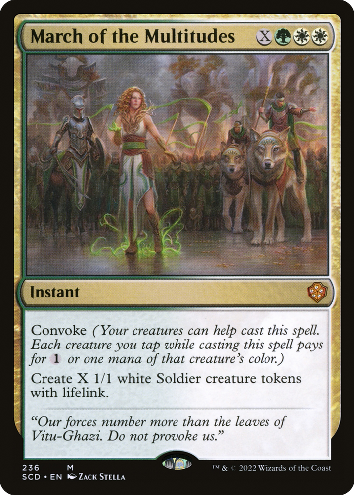 March of the Multitudes (SCD-236) - Starter Commander Decks