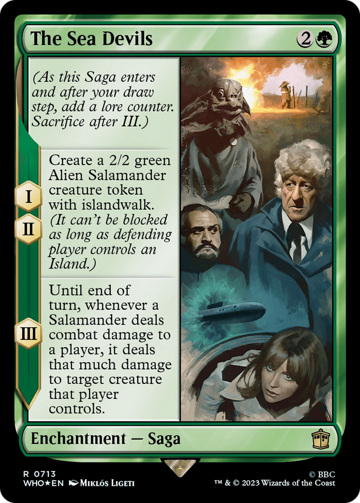 The Sea Devils (Surge Foil) (WHO-713) - Doctor Who Foil