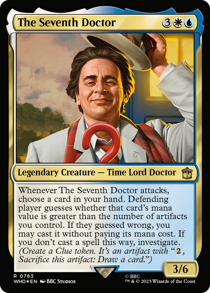 The Seventh Doctor (Surge Foil) (WHO-763) - Doctor Who Foil