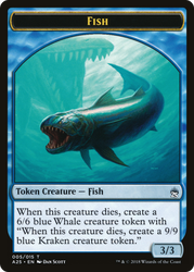 Fish // Kraken (A25-5 // 6) - Masters 25 Tokens