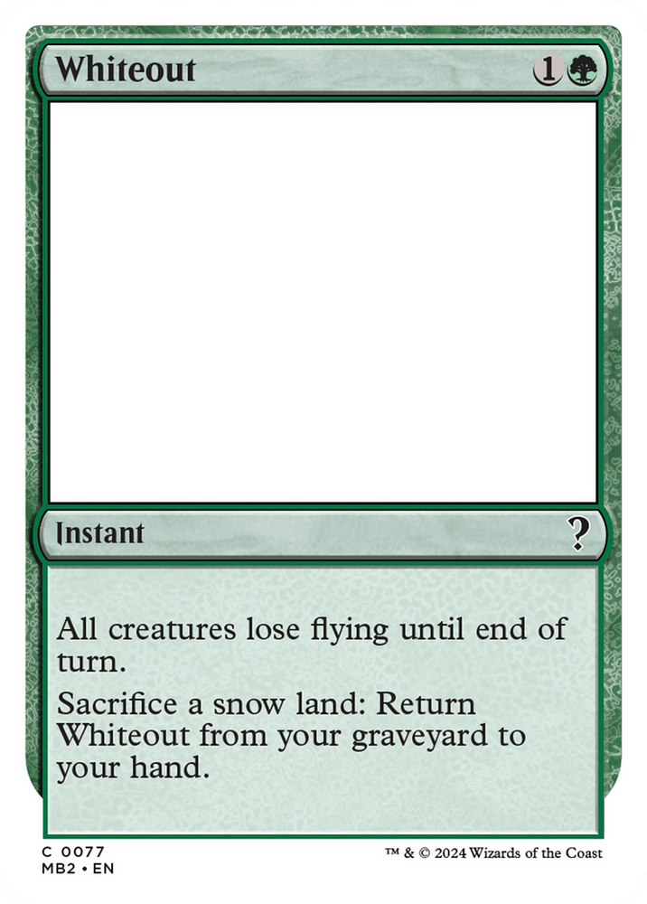 Whiteout (MB2-077) - Mystery Booster 2