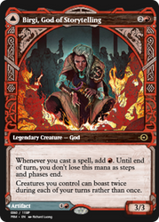Birgi, God of Storytelling // Harnfel, Horn of Bounty (PRM-88320) - Magic Online Promos