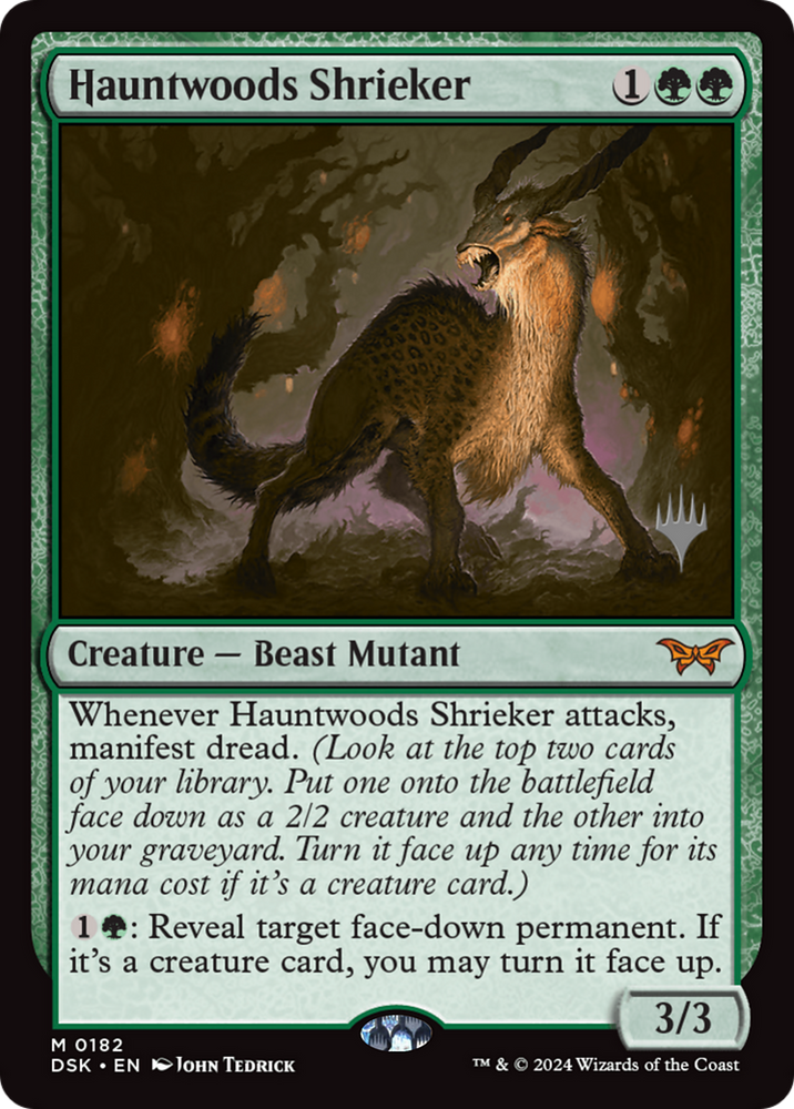 Hauntwoods Shrieker (PPDSK-182) - Duskmourn: House of Horror Promos