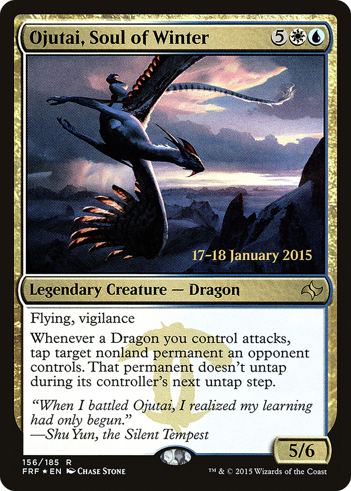 Ojutai, Soul of Winter (PRE-156) - Fate Reforged Promos Foil