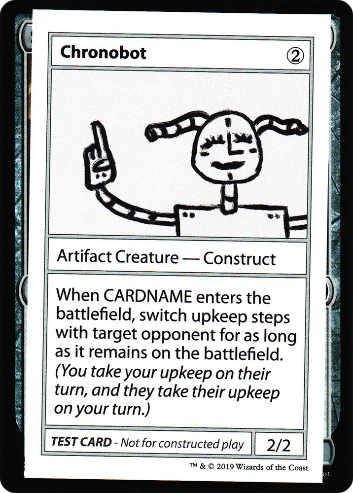 Chronobot (No PW Symbol) (CMB1-105) - Mystery Booster Playtest Cards 2021
