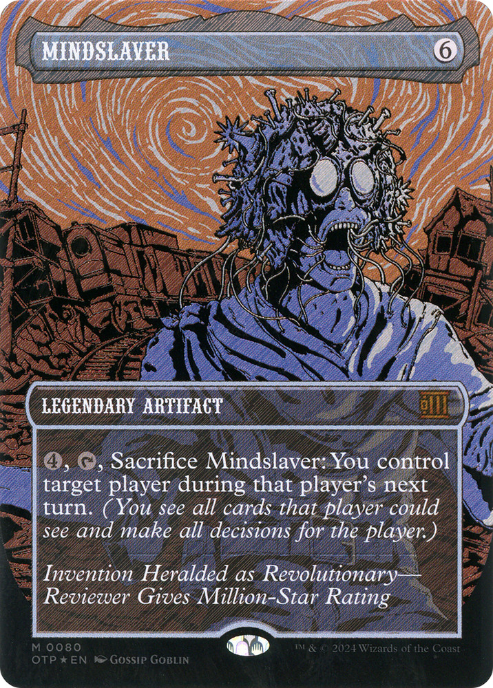 Mindslaver (Textured Foil) (OTP-080) - Breaking News (Borderless) Foil