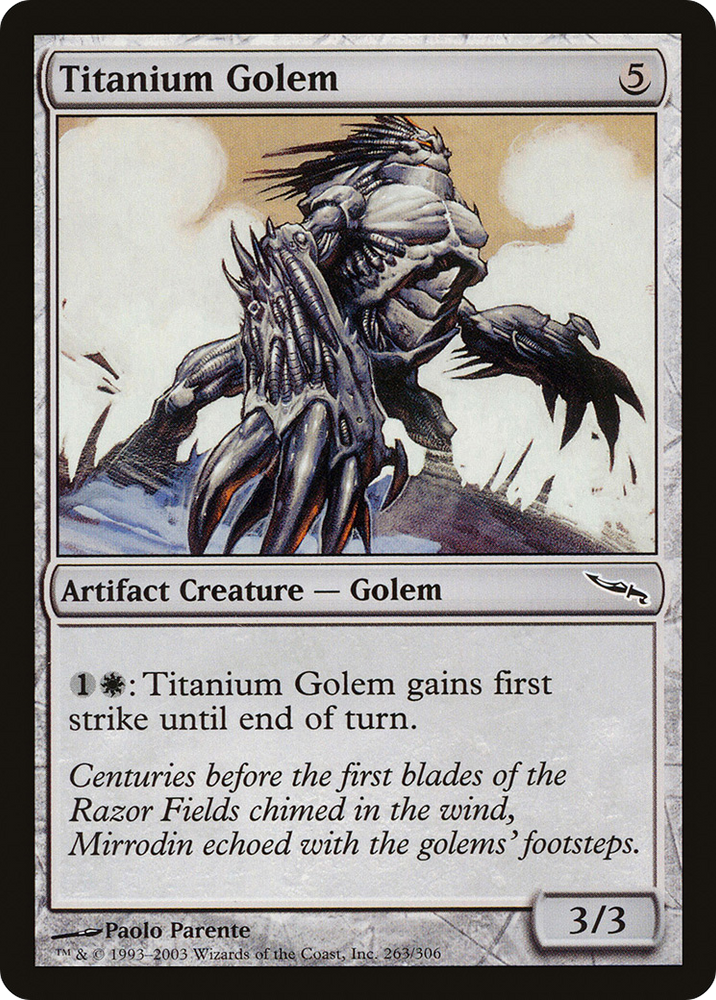 Titanium Golem (MRD-263) - Mirrodin Foil