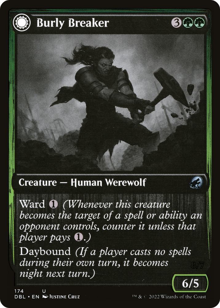 Burly Breaker (DBL-174) - Innistrad: Double Feature: (Double Faced Transform)