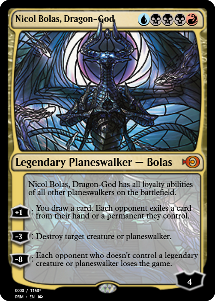 Nicol Bolas, Dragon-God (PRM-78015) - Magic Online Promos Foil