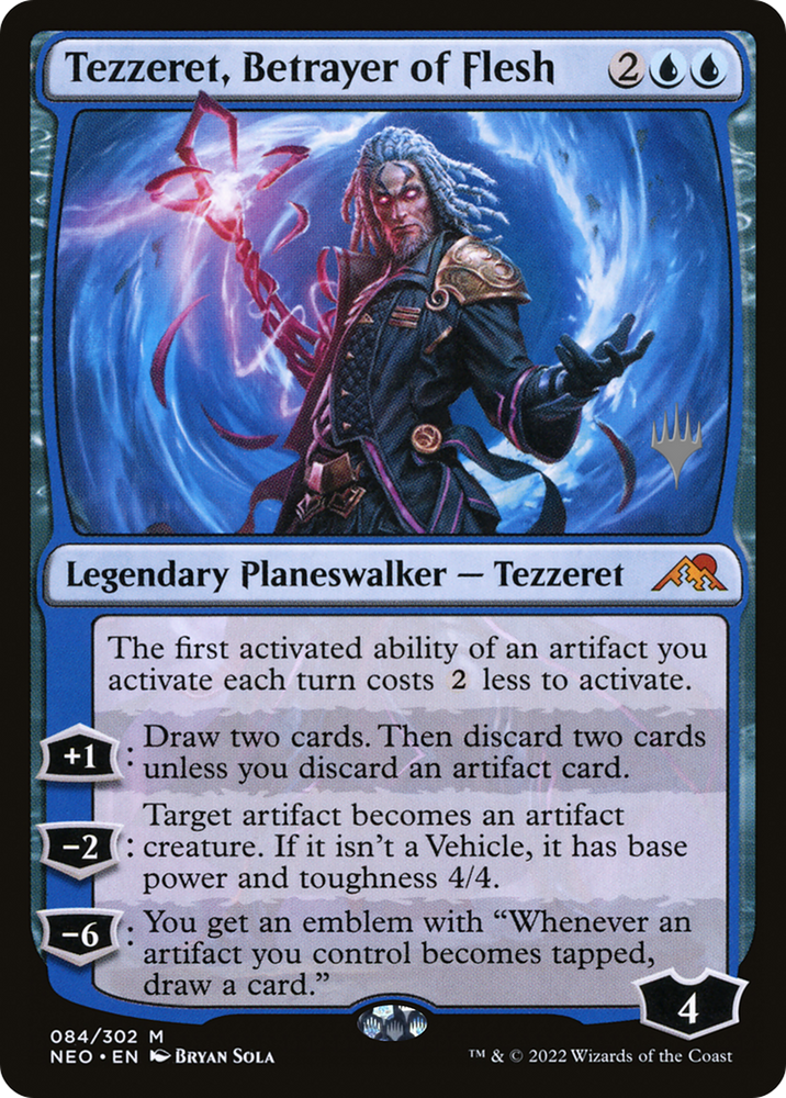 Tezzeret, Betrayer of Flesh (PPNEO-84P) - Kamigawa: Neon Dynasty Promos