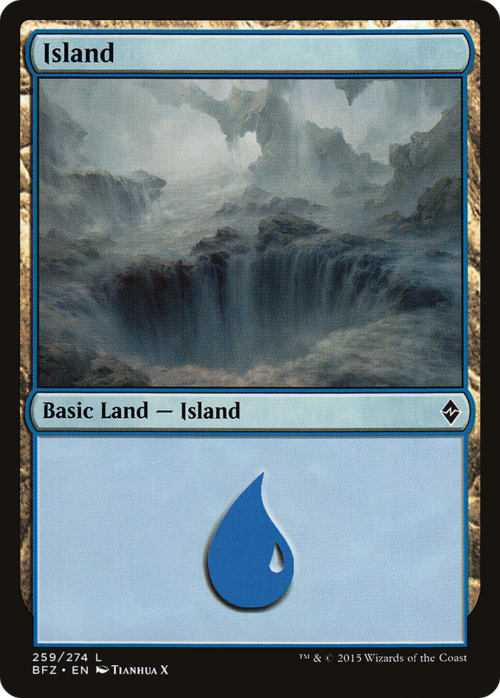 Island (259) (BFZ-259) - Battle for Zendikar