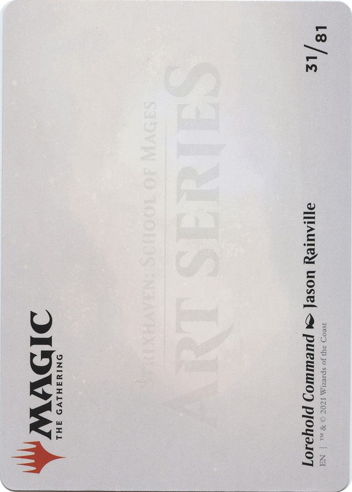 Lorehold Command // Lorehold Command (ASTX-031) - Strixhaven Art Series (Borderless) Foil