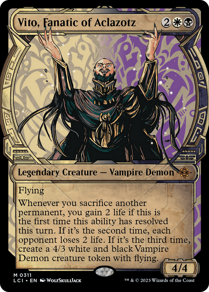 Vito, Fanatic of Aclazotz (Showcase) (LCI-311) - The Lost Caverns of Ixalan: (Showcase) Foil