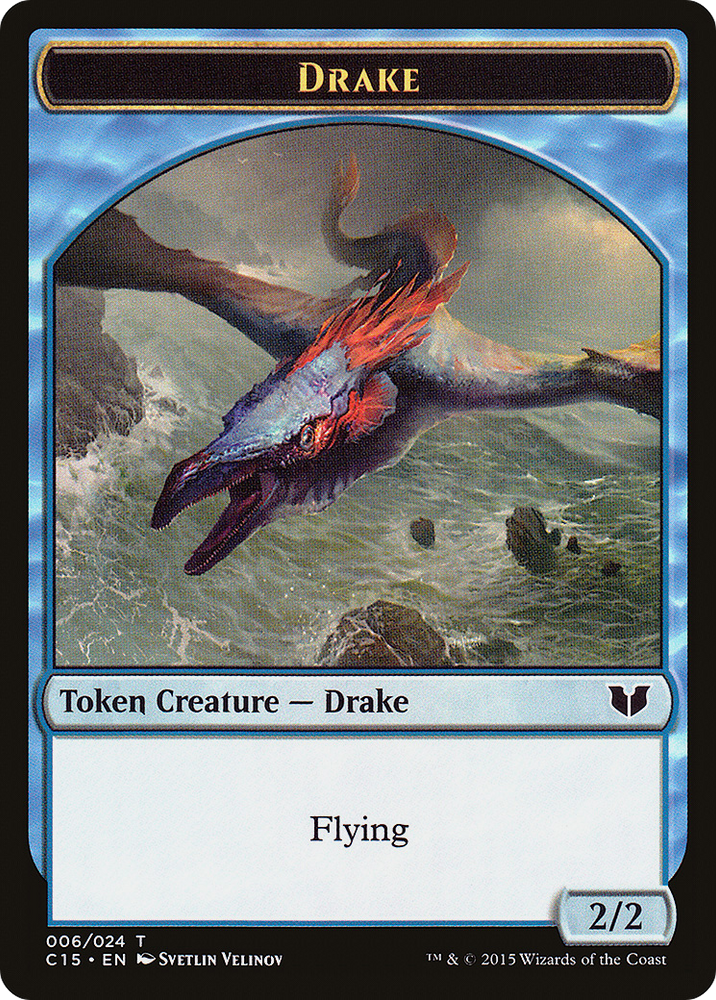 Drake // Elemental (020) Double-Sided Token (C15-6 // 20) - Commander 2015 Tokens