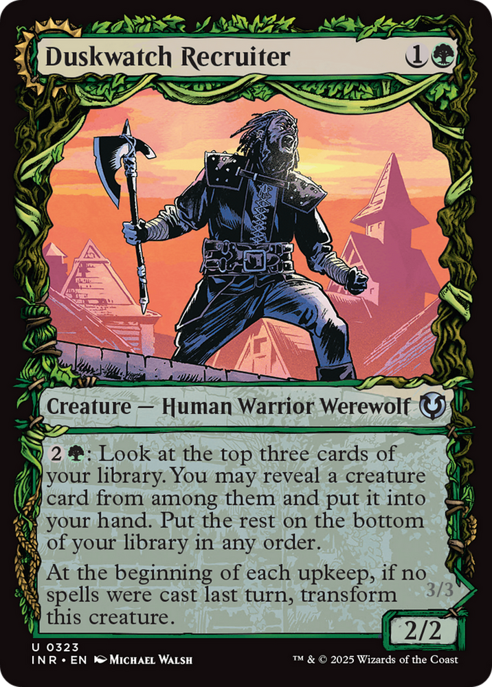 Duskwatch Recruiter // Krallenhorde Howler (INR-323) - Innistrad Remastered: (Showcase) Foil