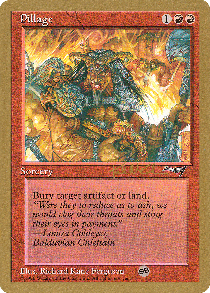 Pillage - 1997 Paul McCabe (ALL) (SB) (WCD-) - World Championship Decks 1997