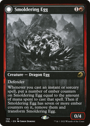 Smoldering Egg (DBL-159) - Innistrad: Double Feature: (Double Faced Transform) Foil