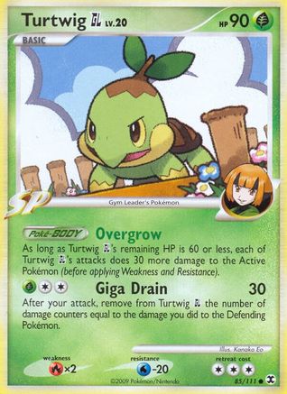 Turtwig GL 085/111  - Reverse Holofoil Rising Rivals - Common