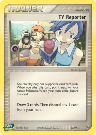 TV Reporter 088/97  - Reverse Holofoil Dragon - Uncommon