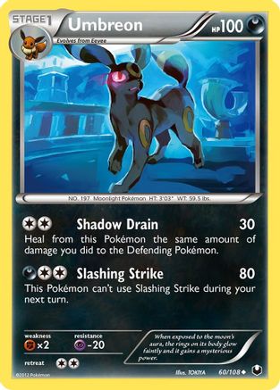 Umbreon (60) 060/108  Dark Explorers - Uncommon