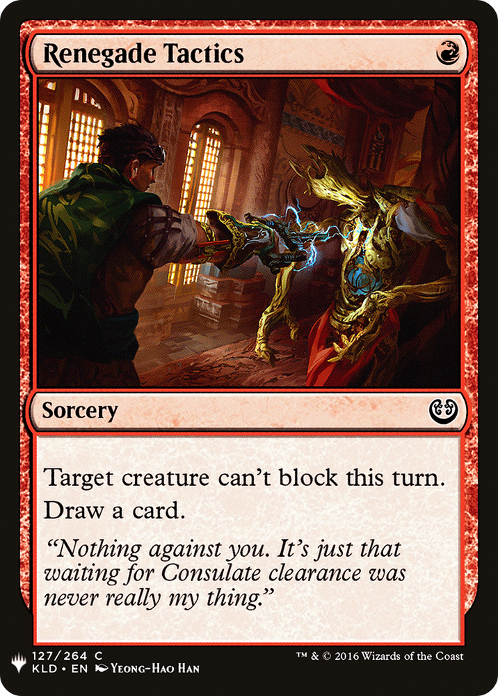 Renegade Tactics (LIST-KLD-127) - The List