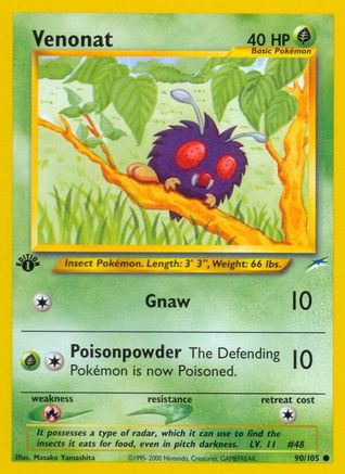 Venonat 090/105  - Unlimited Neo Destiny - Common