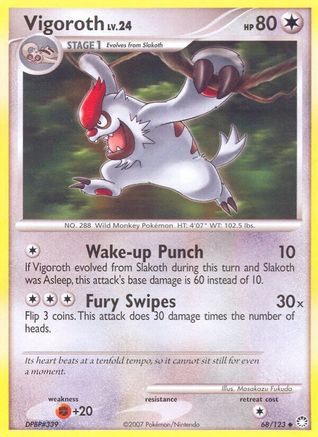Vigoroth 068  Mysterious Treasures - Uncommon