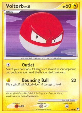 Voltorb (81) 081  - Reverse Holofoil Stormfront - Common