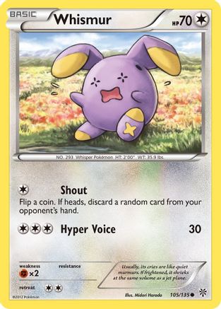 Whismur 105  Plasma Storm - Common