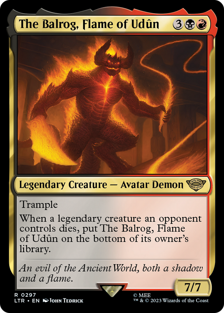 The Balrog, Flame of Udun (LTR-297) - The Lord of the Rings: Tales of Middle-earth