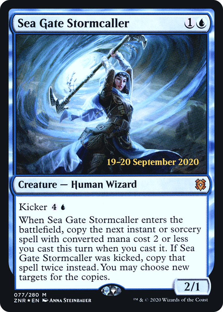 Sea Gate Stormcaller (PRE-077) - Zendikar Rising Promos Foil