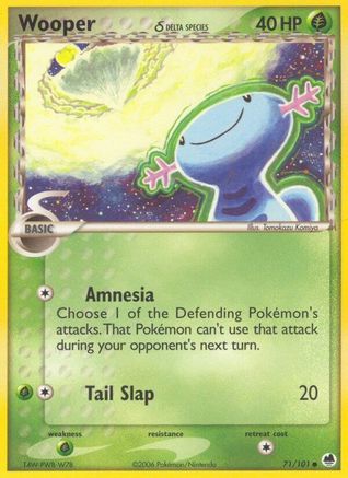 Wooper (Delta Species) 071/101  Dragon Frontiers - Common