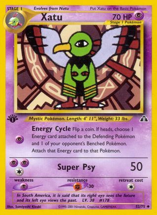 Xatu 052/75  - 1st Edition Neo Discovery - Uncommon