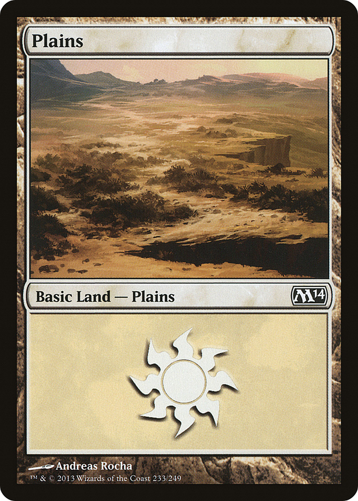 Plains (233) (M14-233) - Magic 2014 Foil
