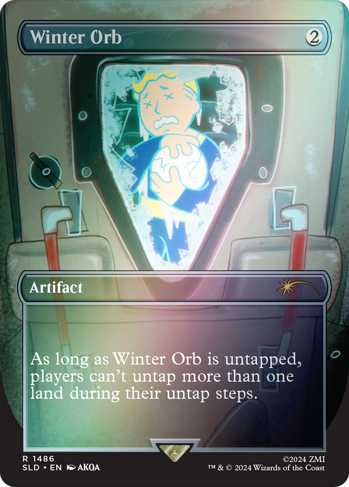 Winter Orb (Rainbow Foil) (SLD-1486★) - Secret Lair Drop (Borderless) Foil