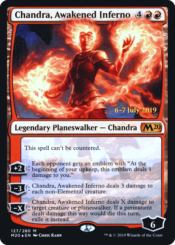 Chandra, Awakened Inferno (PRE-127S) - Core Set 2020 Promos Foil