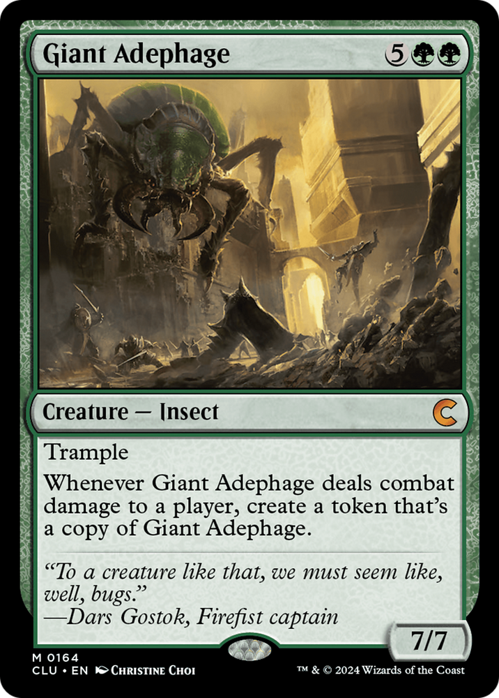 Giant Adephage (CLU-164) - Ravnica: Clue Edition