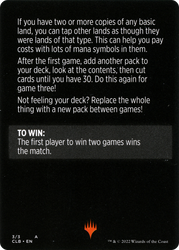 Mini-Master // Mini-Master (cont'd) (MCLB-003) - Commander Legends: Battle for Baldur's Gate Minigames