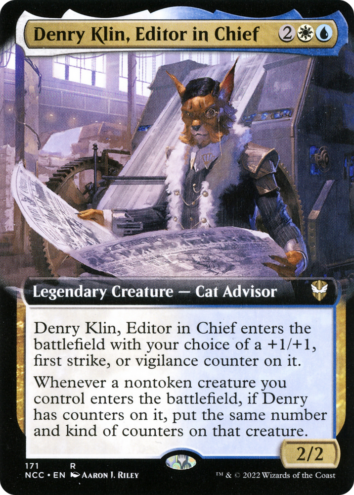 Denry Klin, Editor in Chief (Extended Art) (NCC-171) - New Capenna Commander: (Extended Art)