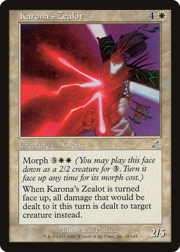 Karona's Zealot (SCG-018) - Scourge