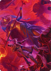 Djeru and Hazoret // Djeru and Hazoret (AMOM-044) - March of the Machine Art Series (Borderless) Foil