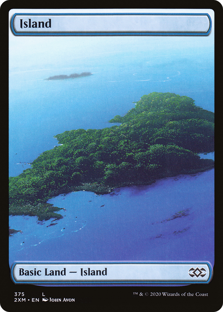 Island (375) (2XM-375) - Double Masters Foil