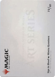 Sign in Blood // Sign in Blood (ASTX-072) - Strixhaven Art Series (Borderless) Foil