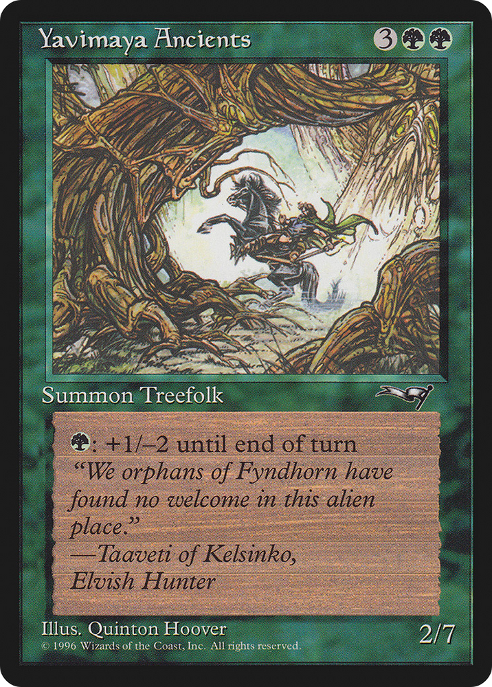 Yavimaya Ancients (Rearing Horse) (ALL-104B) - Alliances